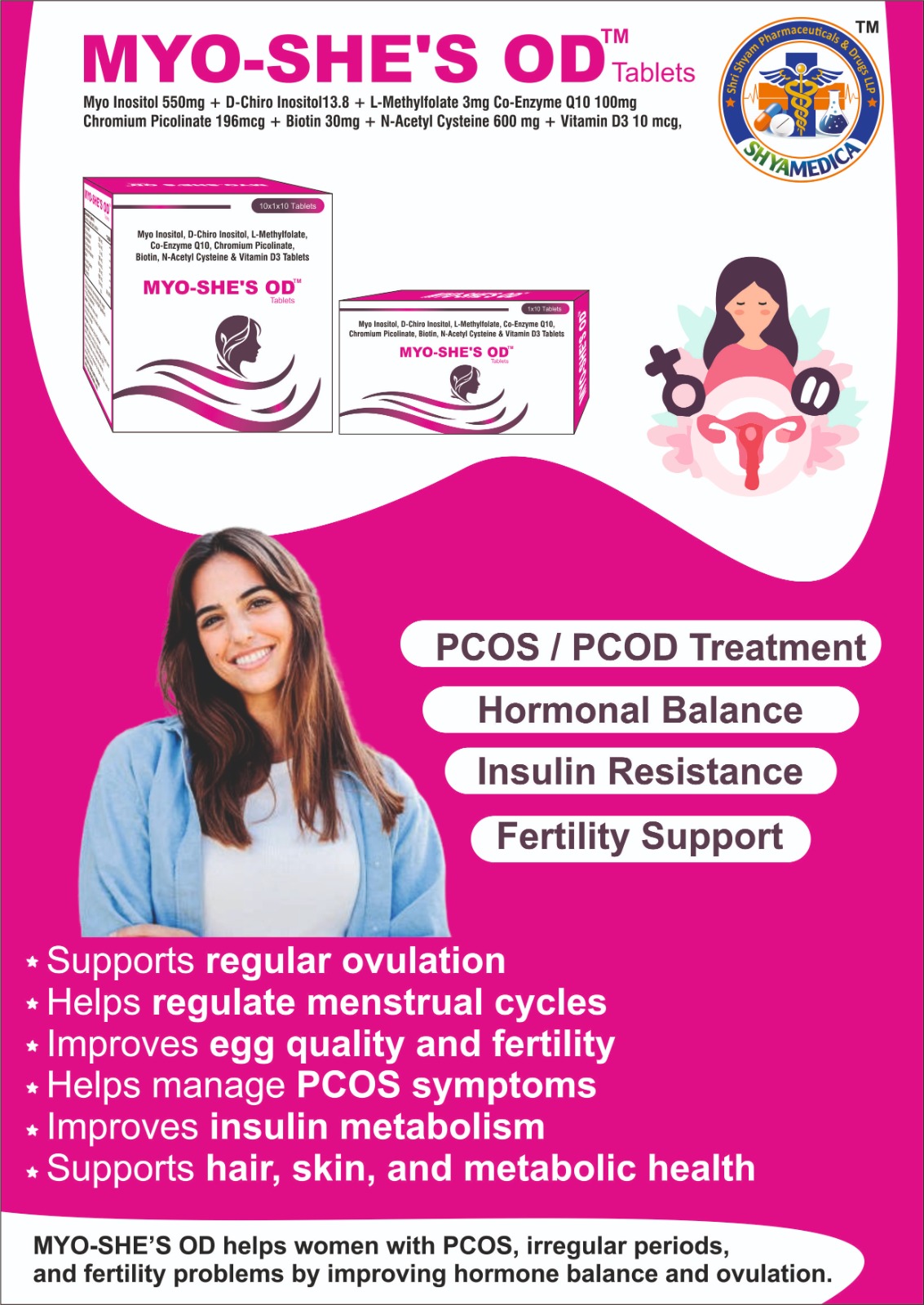 MYO-SHE'S OD, Women's Health healthcare product