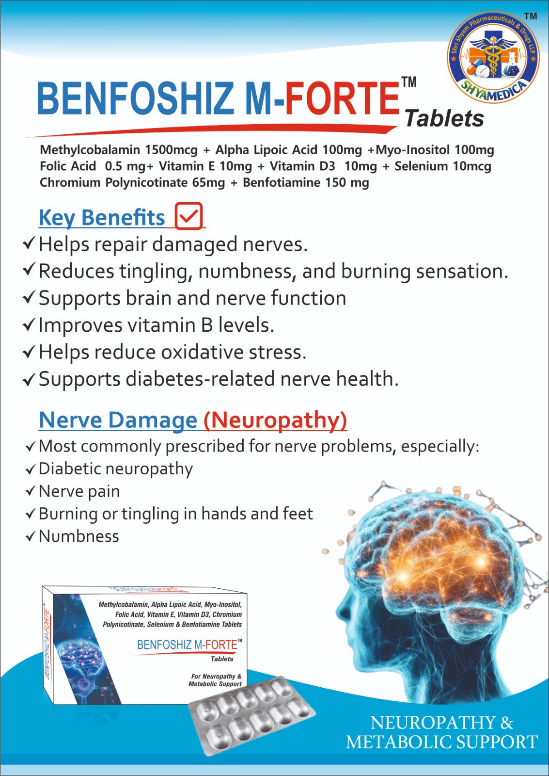 Benfoshiz M-Forte, Nerve Health healthcare product